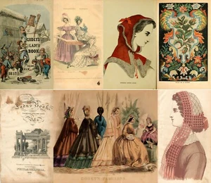 Godyey's Lady Book - Journal of Fashion Culture Fine Art - 156 Old Issues on DVD - Picture 1 of 12