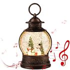 Christmas Lantern Snow Globe,Vintage Hanging Lanterns,Outdoor Indoor Table Ho...
