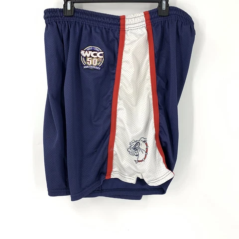 Vtg Gonzaga Bulldogs Basketball Shorts 50th Anniversary WCC size 40 Cover