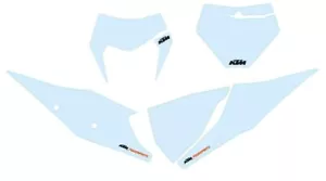 KTM Enduro 2020-2023 start number background decals white - - Picture 1 of 1