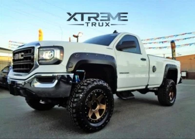 Juego de llamaradas de guardabarros con remache de bolsillo Boss texturizado para GMC Sierra 2500 3500 15-19 Foto 1 de 3