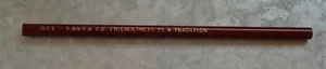 Vintage Railroad Advertistng Pencil  - Santa Fe Friendliness is a Tradition  - Picture 1 of 3