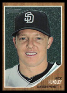 2011 Topps Heritage Nick Hundley  Chrome #'d /1962 C89 San Diego Padres