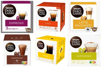 Dolce Gusto Probierpaket 192 Kapseln 6 Sorten KEINE Mengenbegrenzung 12er Set - Bild 1 von 4