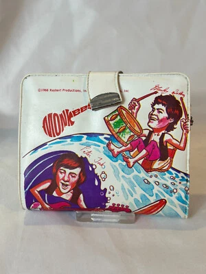 1966 MONKEES Vinyl Wallet Raybert Productions By Mattel Folding W/ Snap Closure - Image 1 of 4