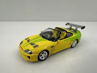 Редкая гоночная Champions The Fast And The Furious 1995 Toyota Supra желто-зеленая - Изображение 1 из 4