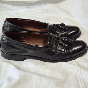 ALLEN EDMONDS BRIDGETON WINGTIP TASSLE SHOES 11.5 BLACK - Picture 1 of 24