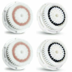 2 Radiance + 2 Sensitive Facial Brush Head Replacements Fit Clarisonic MIA 1,2,3
