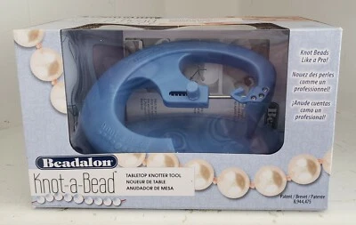 Beadalon Knot-A-Bead Table Top Knotter Tool Hand Knotted Jewelry 216S-275 New - Image 1 of 4