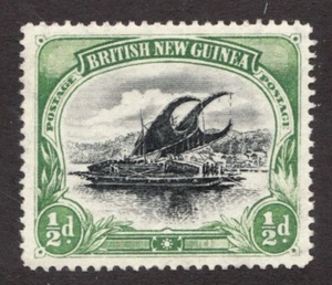 1901 British New Guinea Sc# 1 - ½ Pence, Lakatoi Sailing Boat - MH Cv$24 - Picture 1 of 1