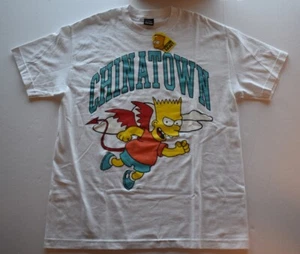 "Camiseta con logotipo de arco ""Air Bart"" de Chinatown Market x Simpsons, blanca, NUEVA CON ETIQUETA, talla (L) - Imagen 1 de 21