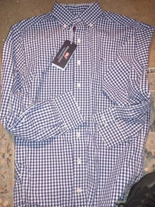 Camisa clásica a cuadros Vineyard Vines Xs para hombre de franela azul - Imagen 1 de 5