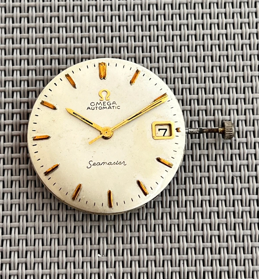 Reloj OMEGA Seamaster Cal 562 Movimiento Automático Hombre Esfera Dorada De Colección 24J Foto 1 de 4