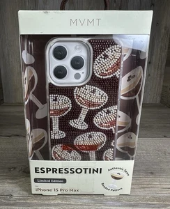 🍸VIRAL Espresso Martini Beaded Phone Case Apple iPhone 15 Pro Max Espressotini - Picture 1 of 3