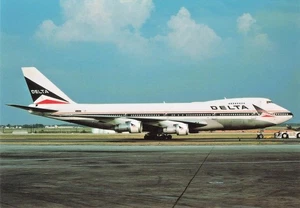 Postal sin publicar Delta Airlines Boeing 747 Atlanta 11/1976 - Imagen 1 de 2
