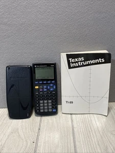 Calculadora gráfica Texas Instruments TI-89 con cubierta funciona matemáticas con manual - Imagen 1 de 5