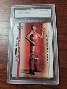 2003-04 Upper Deck LeBron James Phenomenal Beginning RC #1 FGS 10 - Imagen 1 de 2