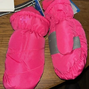 Hot Paws Girls Size 2-3 Years Winter Ski Snow Gloves Pink Insulated Lined NEW - Picture 1 of 2