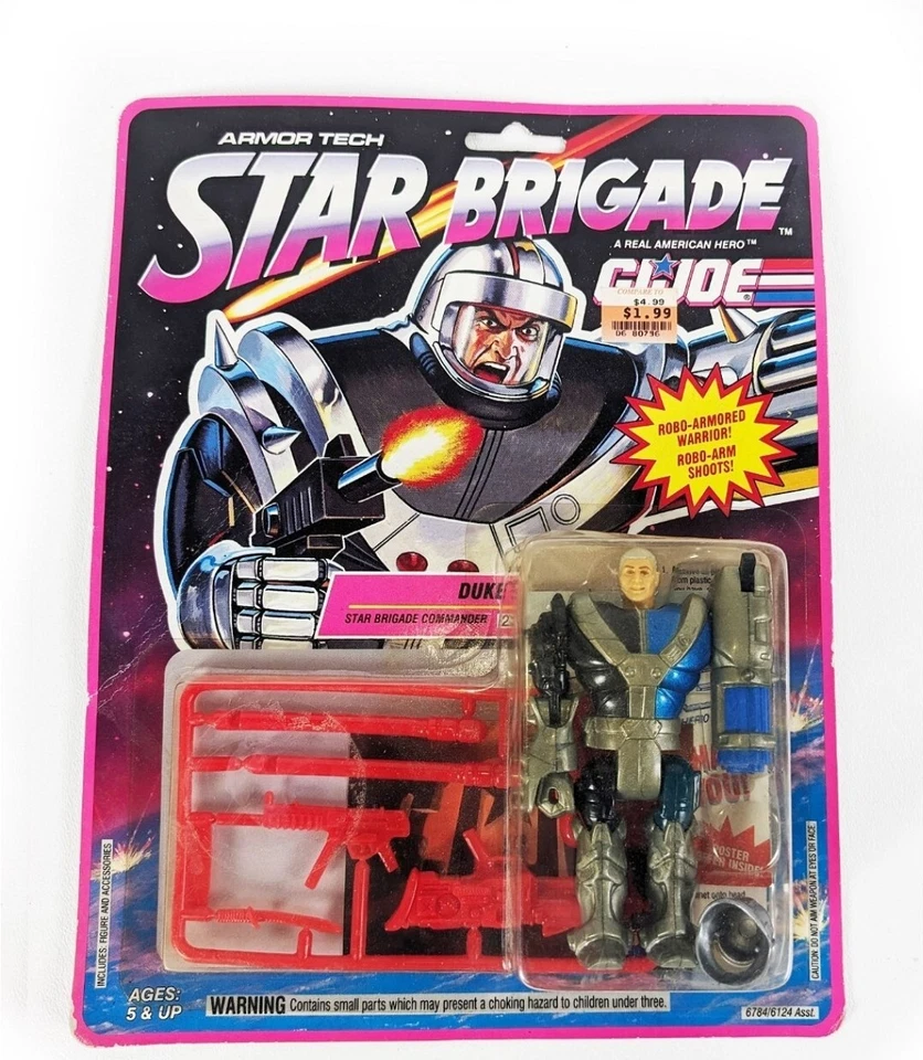 Figura de acción Duke Star Brigade GI Joe 1993 Hasbro NUEVA MOSC Foto 1 de 4