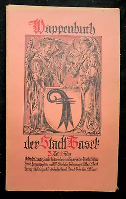 Wappenbuch der Stadt Basel (c1920s) v3/Pt 1 - Mieg, Oswald, Geigy, Swiss History - Image 1 of 4