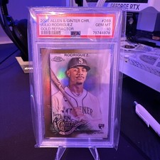 2022 Allen & Ginger Chrome Julio Rodriguez Gold Refractor 36/50