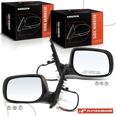 2x Espejo retrovisor eléctrico negro A-Premium lado derecho y derecho para Toyota Yaris 2007-2012 sedán Foto 1 de 4