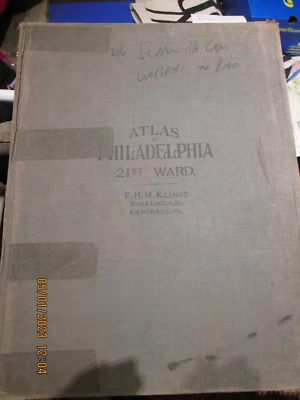(43) Philadelphia Atlas 21 Ward. 1929 - Image 1 of 3