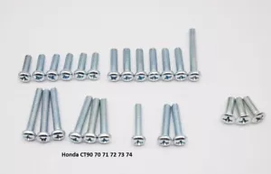 Honda CT90 Right and Left Engine Side Cover JIS Phillips Screw Kit New - Foto 1 di 1
