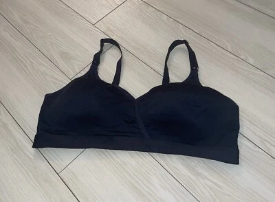 Playtex 4958 Maternity Nursing Foam Comfort Bra Wireless Unpadded L Large Black - Image 1 of 4