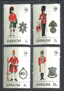 Gibraltar 1971 • Sс# 276-9/Gb# 290-3 • military uniforms • MNH OG VF (SU-9694) - Picture 1 of 1