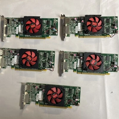 Lot 5 AMD Radeon HD6450 1GB GDDR3 PCIe Video Graphics Card @MB44 - Image 1 of 3