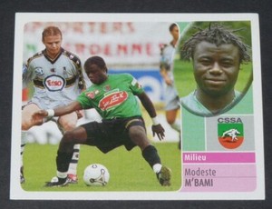 MODESTE M'BAMI ROOKIE SEDAN CSSA ARDENNES PANINI FOOT 2003 FOOTBALL 2002-2003