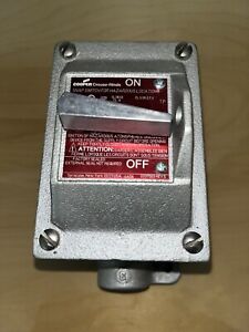 NEW OPEN BOX CROUSE HINDS EDSC2129 EXPLOSION PROOF FACTORY SEALED SWITCH 3/4