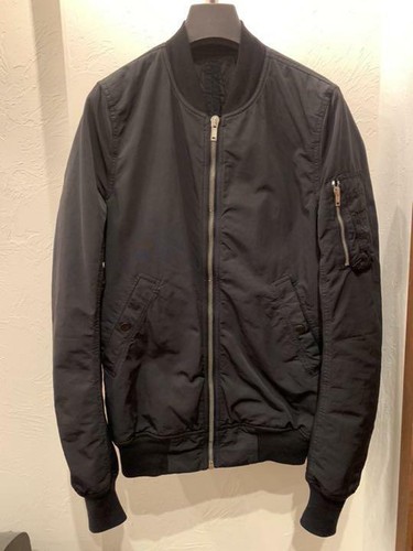 Giacca da volo da uomo RICK OWENS DRKSHDW SPHINX cotone x nylon taglia XS nera USATA