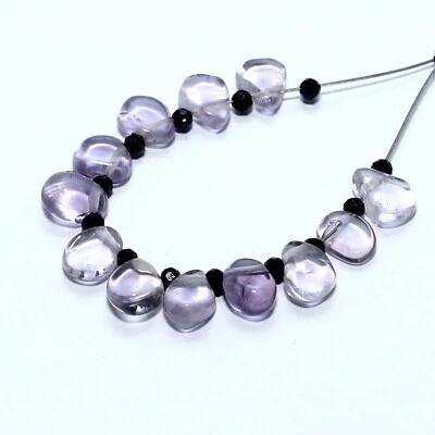 Amatista Suave Pera Espinela Cuentas Briolette Piedras Preciosas Sueltas Naturales Fabricación Joyería Foto 1 de 4