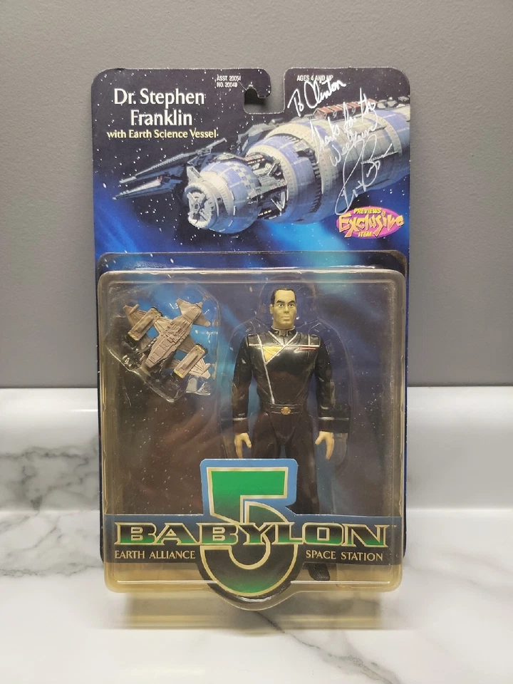 斯蒂芬·富兰克林博士独家首映人偶巴比伦 5 签名亲笔签名  — 第 1/4 张图片