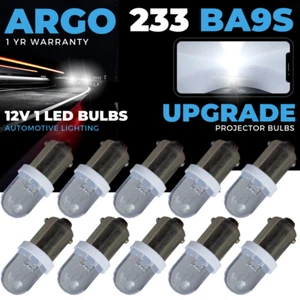 233 T4W BA9S Led White 12v Side Light Interior Bulbs T11 Mcc Rw233 Super Xenon - Picture 1 of 14