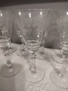 Vintage - Set of 8 Wine/ Water Goblets 8 sherbets/Champagne Charlene by BRYCE - Picture 1 of 10