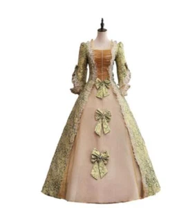 Victorian Medieval Renaissance Costume Dress Marie Antoinette Theater Gown New - Picture 1 of 11