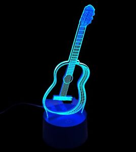 Lampeez 3D Lamp Guitar FS-3272 Multiple Color Display