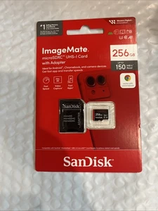 Carte mémoire microSDXC UHS-I SanDisk 256 Go ImageMate - SDSQUA4-256G-AW6KA - Photo 1 sur 2