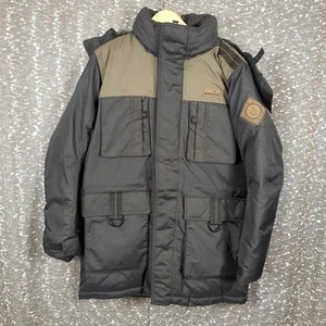 Diadora Heavy Puffer Esquí Invierno Parka Chaqueta Extraíble Piel Capucha Para Hombre XL - Imagen 1 de 14