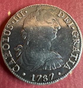 1787 México Plata 8 Reales, Carlos III - Imagen 1 de 2