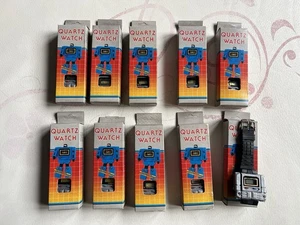 TRANSFORMERS QUARTZ WATCH ROBOT LOTTO 10 BLISTER VINTAGE 80’ - Foto 1 di 6