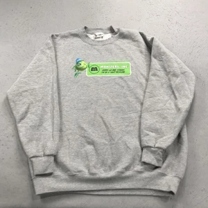 VINTAGE Monsters Inc Sweatshirt Mens XL Disney World Crewneck Mike Cartoon Y2K - Picture 1 of 11