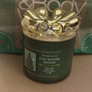 Bath & Body Works ICED WINTER BALSAM 3-Docht Kerze 14,5oz SONDEREDITION DECKEL - Bild 1 von 6