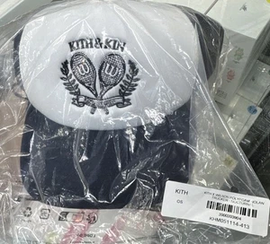 OS Kith x Wilson Polyfoam Nolan Trucker - Nocturnal Brand New SS25 - Navy - Picture 1 of 5