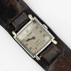 Orologio Buren Gents vintage WW2 cinturino in pelle - Foto 1 di 12