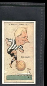 1927 Player's Football Caricatures By Mac #25 Bob McKay - Picture 1 of 2