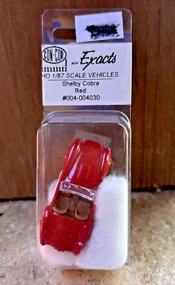 Con-Cor Shelby Cobra Red Diecast 1:87 Scale Factory Sealed 004-004030 HO - Image 1 of 2